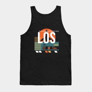 Lagos (LOS) Airport Code Baggage Tag Tank Top